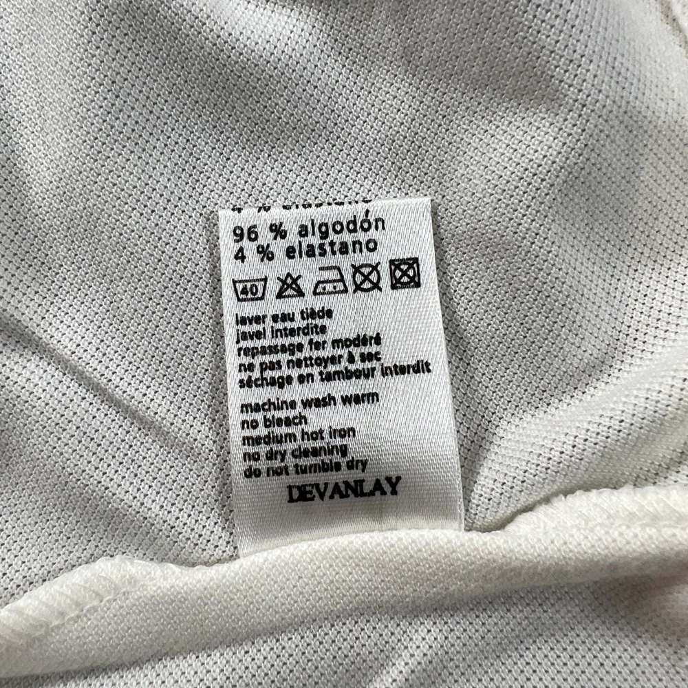 Lacoste Sleeveless Polo Shirt Women US Size L (EU/10) White Micro Pique Stretch - Picture 7 of 11